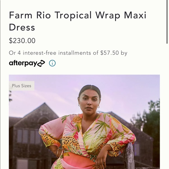 Anthropologie farm rio tropical wrap maxi dress - Picture 6 of 7